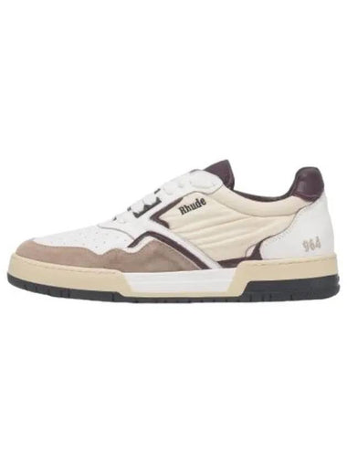 Racing Sneakers White Maroon Beige - RHUDE - BALAAN 1