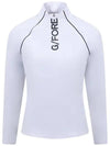 Logo Half Zip Up High Neck Long Sleeve T-Shirt White - G/FORE - BALAAN 2