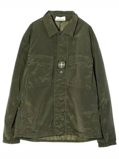 Lightweight Shirt Jacket Khaki - STONE ISLAND - BALAAN 2