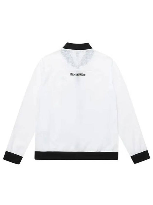 cold-sensitive material full open zip-up t-shirt 6204LZJNWHITE - BLACK&WHITE - BALAAN 2