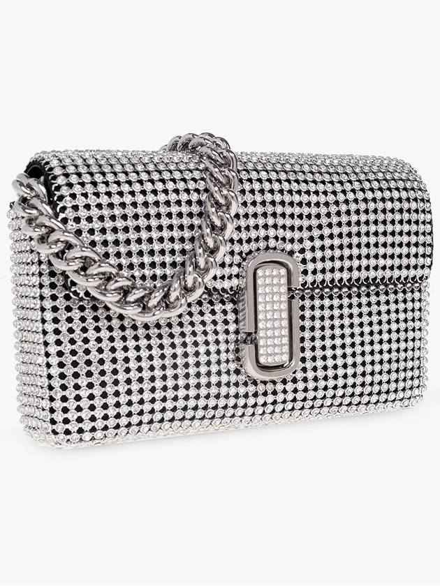 Marc Jacobs ‘The Rhinestone J Marc Mini’ Shoulder Bag, Women's, Silver - MARC JACOBS - BALAAN 4