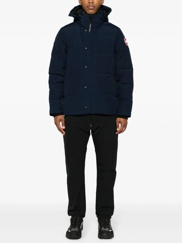 Wyndham Logo Patch Padding Navy - CANADA GOOSE - BALAAN 3