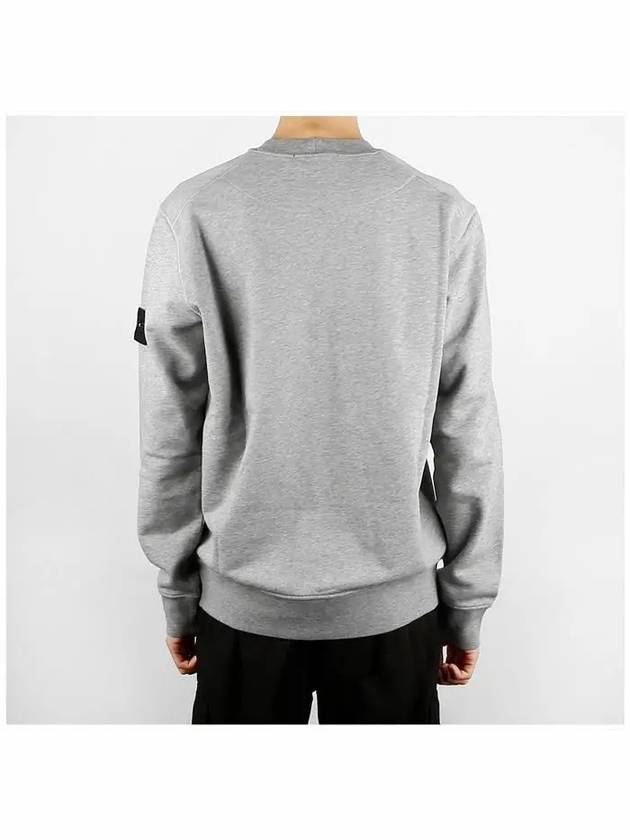 Compass Patch Cotton Sweatshirt Melange Grey - STONE ISLAND - BALAAN 5