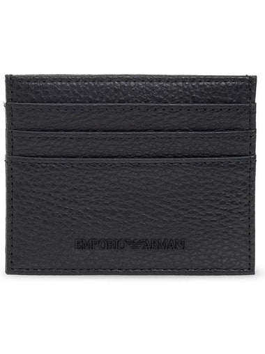 Logo Credit Card Wallet Black - EMPORIO ARMANI - BALAAN 1