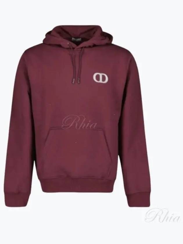 Cd Icon Embroidered Cotton Burgundy - DIOR - BALAAN 2