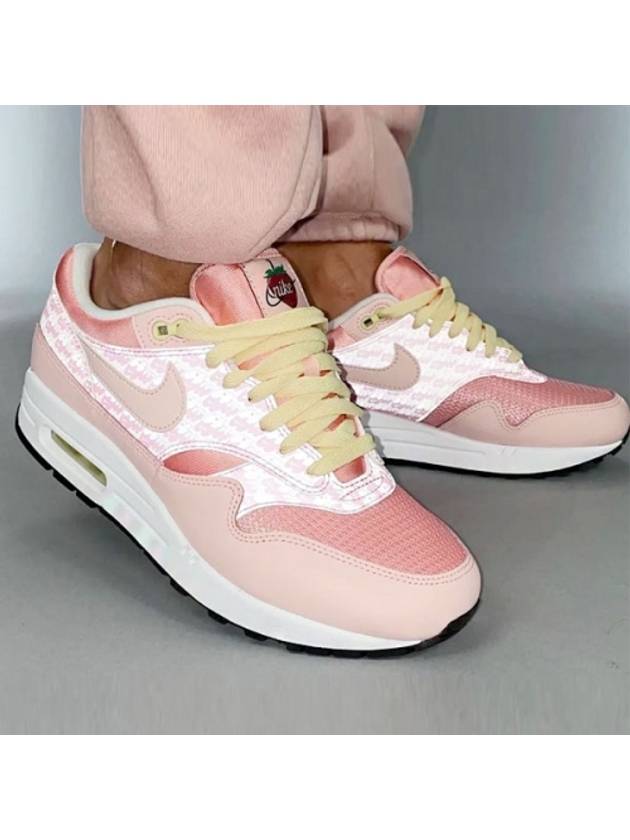 Men's Air Max 1 Premium Lemonade Low Top Sneakers Strawberry - NIKE - BALAAN 2