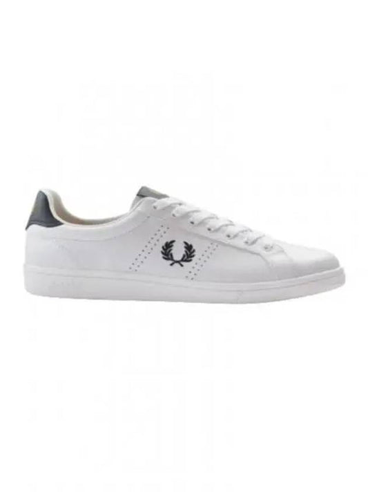 Fred Perry B721 leather sneakers black gold B4321 - FRED PERRY - BALAAN 1