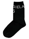 Logo Socks Black - MAISON MARGIELA - BALAAN.