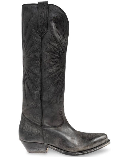 Golden Goose Leather Cowboy Boots, Women's, Grey - GOLDEN GOOSE - BALAAN 1