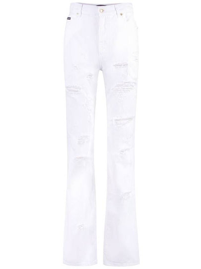 Denim Straight Pants FTCGNDG8JQ3 S9001 WHITE - DOLCE&GABBANA - BALAAN 2