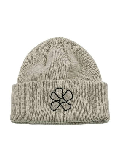 Flower Beanie Beige - UNALLOYED - BALAAN 2