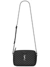 Roux Quilted Cross Bag Black - SAINT LAURENT - BALAAN 1