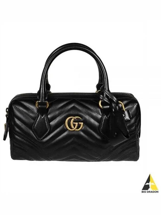 GG Marmont Small Top Handle Bag Black - GUCCI - BALAAN 2