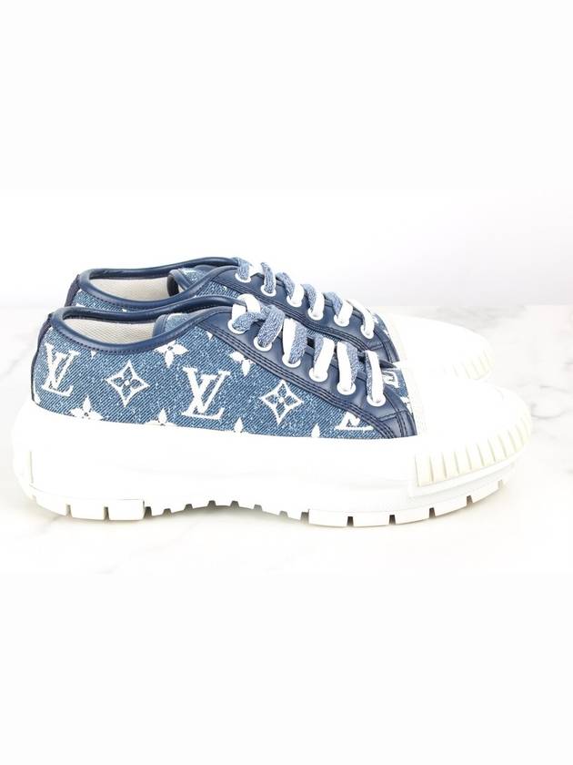 LV Squad Denim Sneakers 36 5 235 - LOUIS VUITTON - BALAAN 5