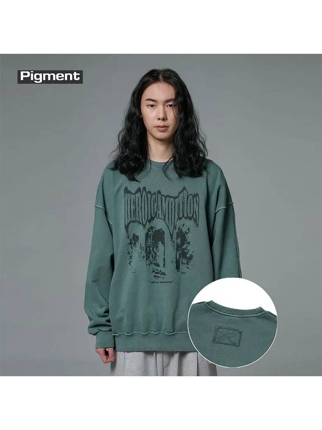 Heroic Pigment Sweatshirt Green - CRUMP - BALAAN 1