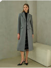 Women's Wool Single Coat Gray - AME - BALAAN 5