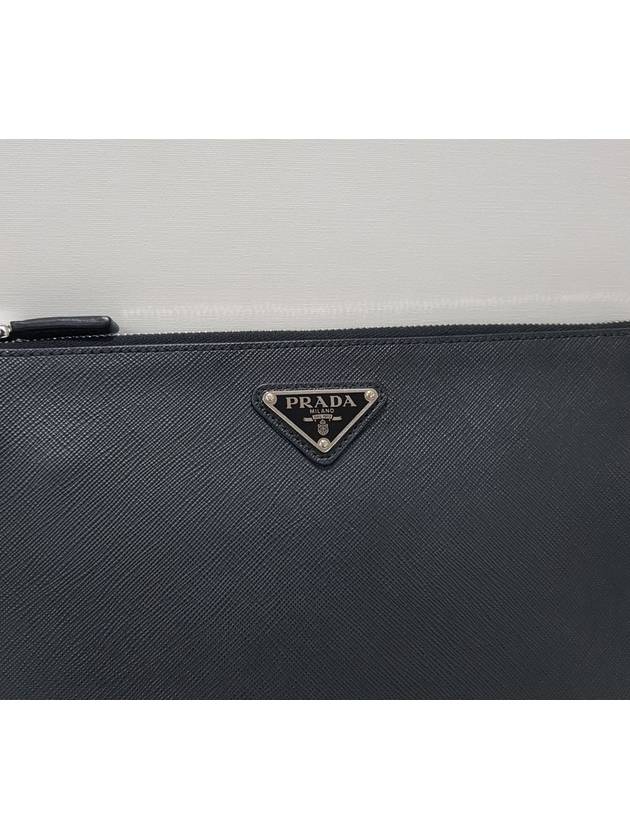 Men s Saffiano triangle logo clutch bag 2VF030 - PRADA - BALAAN 3