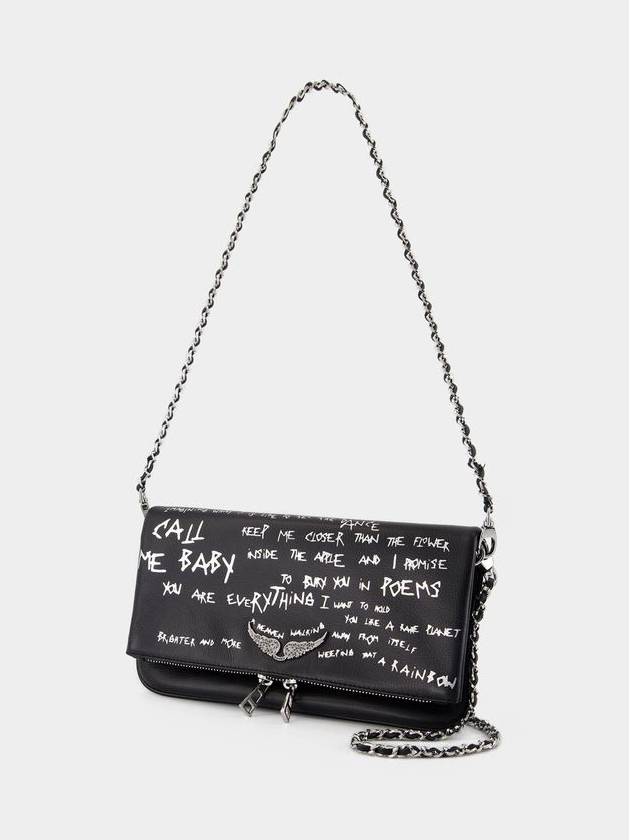 Rock Graffiti Crossbody - Zadig & Voltaire - Calfskin - Black - ZADIG & VOLTAIRE - BALAAN 2