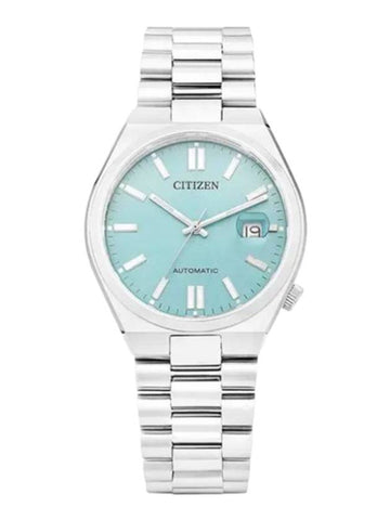 Automatic Metal Watch Silver Blue - CITIZEN - BALAAN 1