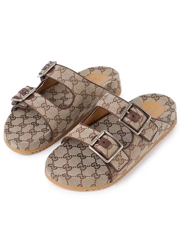 Men's Strap Slide Sandals Beige - GUCCI - BALAAN 11