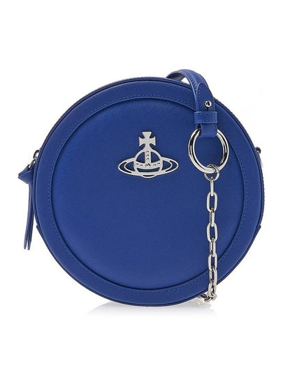 Ruby Round Saffiano Cross Bag Blue - VIVIENNE WESTWOOD - BALAAN 2