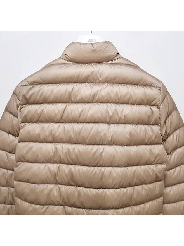 Women s LANS Logo Patch Short Down Padded Jacket Beige 1A10100 53048 205 - MONCLER - BALAAN 6