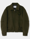 Destroyed Cutting Blouson Jacket Khaki W - KINETO - BALAAN 3