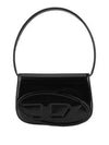 1DR Mirrored Leather Shoulder Bag Black - DIESEL - BALAAN 2