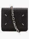 Embroidery Logo Chain Cald Wallet Black - MAISON MARGIELA - BALAAN 4