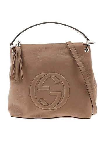 GG Soho Tassel Hobo Shoulder Bag Beige - GUCCI - BALAAN 1