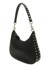 Leather Shoulder Bag Black - VALENTINO - BALAAN 3