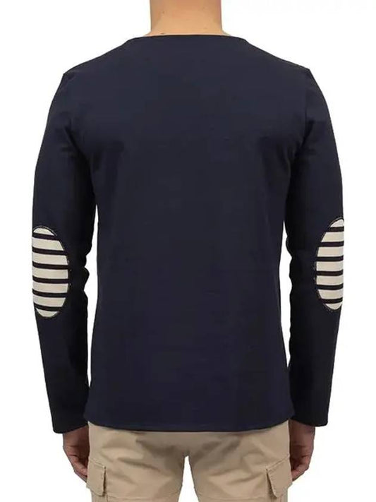 Meridien Modern 0844 I Long Sleeve TShirt Elbow Patch Navy - SAINT JAMES - BALAAN 2