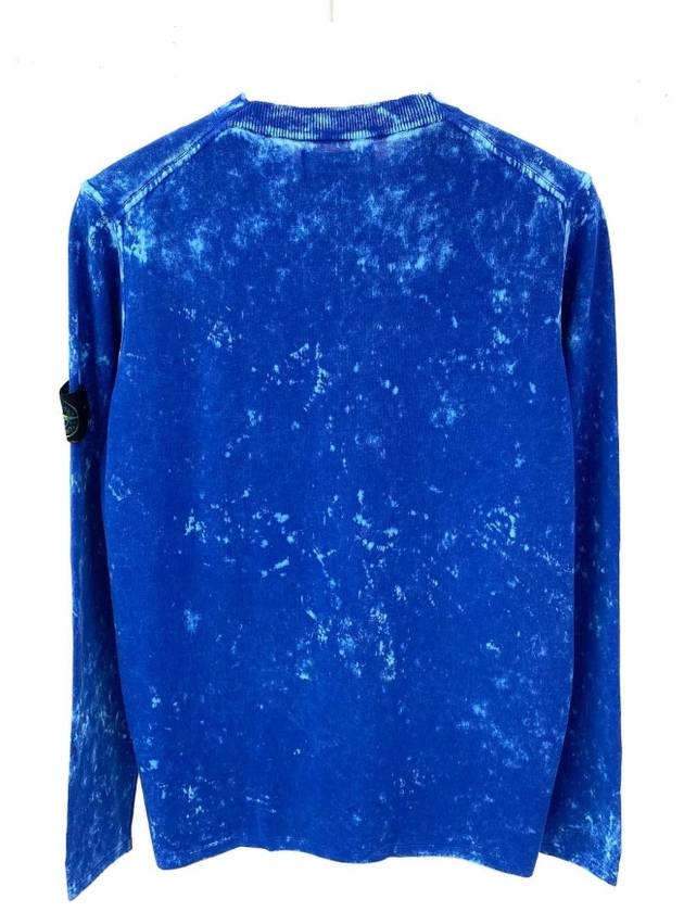 Off-Dye OVD Treatment Long Sleeve T Shirt Bluette - STONE ISLAND - BALAAN 5