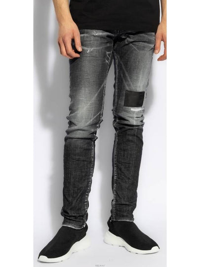 Distressed Wash Denim Jeans Black - DSQUARED2 - BALAAN 2