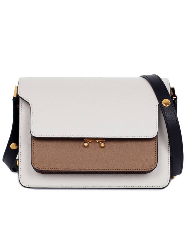 Saffiano Trunk Medium Shoulder Bag Grey - MARNI - BALAAN 2