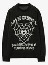 Love round neck pullover knit black - BLONDNINE - BALAAN 6