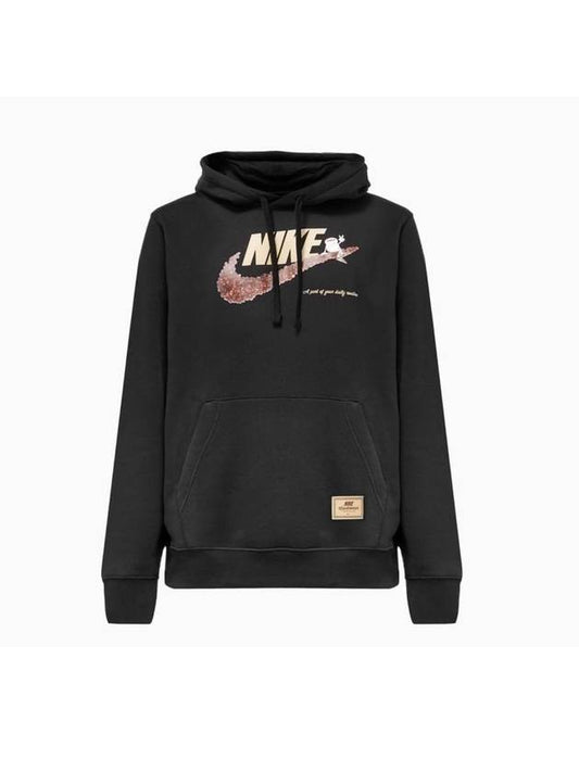 Sportswear Fleece Pullover Hoodie Black - NIKE - BALAAN 1