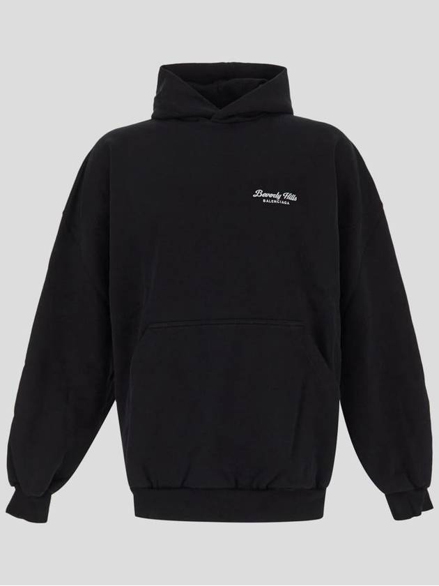 Beverly Hills Embroidered Hoodie Black - BALENCIAGA - BALAAN 2