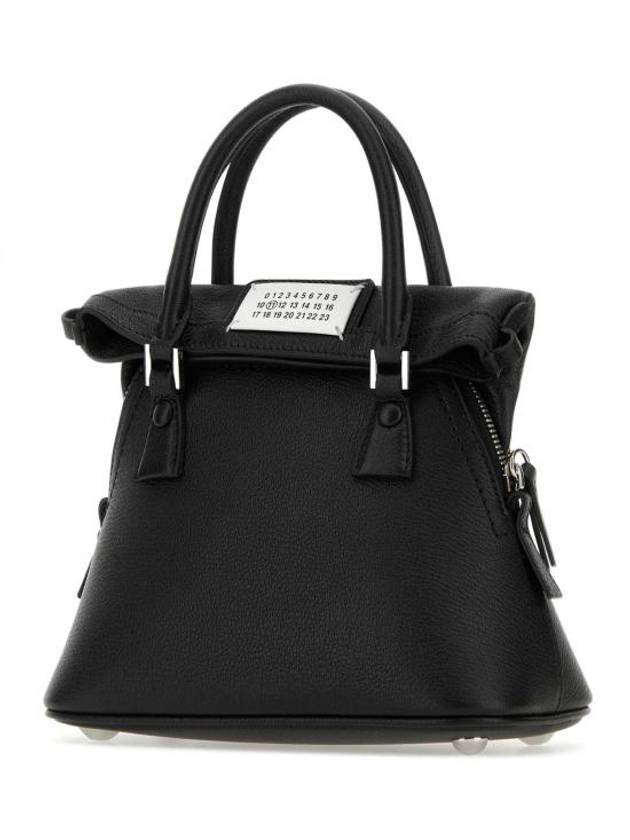 5AC Classique Micro Tote Bag Black - MAISON MARGIELA - BALAAN 3