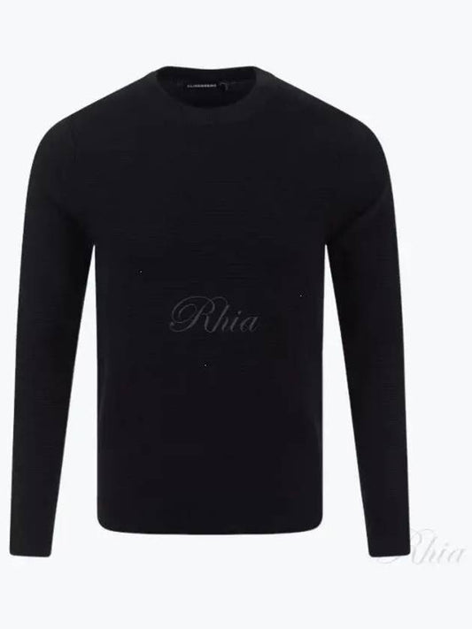 Men's Archer Structure Knit Top Black - J.LINDEBERG - BALAAN 2