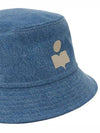 Haley Embroidered Logo Bucket Hat Light Blue - ISABEL MARANT - BALAAN 4