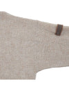 Women's Mohair V-neck Cardigan Beige - BRUNELLO CUCINELLI - BALAAN.