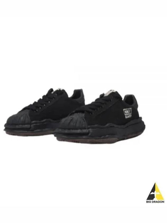 A08FW735 BLKBLK Blakey Canvas Low Top Sneakers - MIHARA YASUHIRO - BALAAN 1