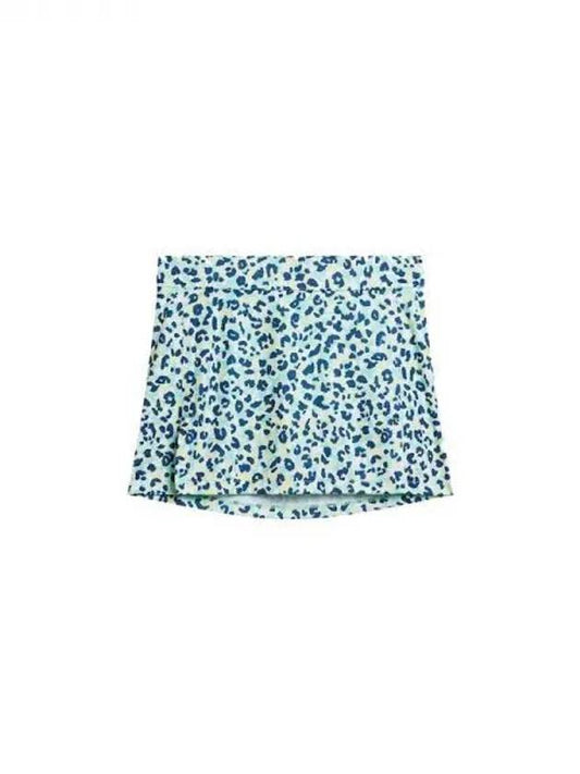 Golf Women s Amelie Print Skirt Tennis Leopard Aruba Blue GWSD09352O495 Domestic Product GR5Y24051647081 - J.LINDEBERG - BALAAN 1