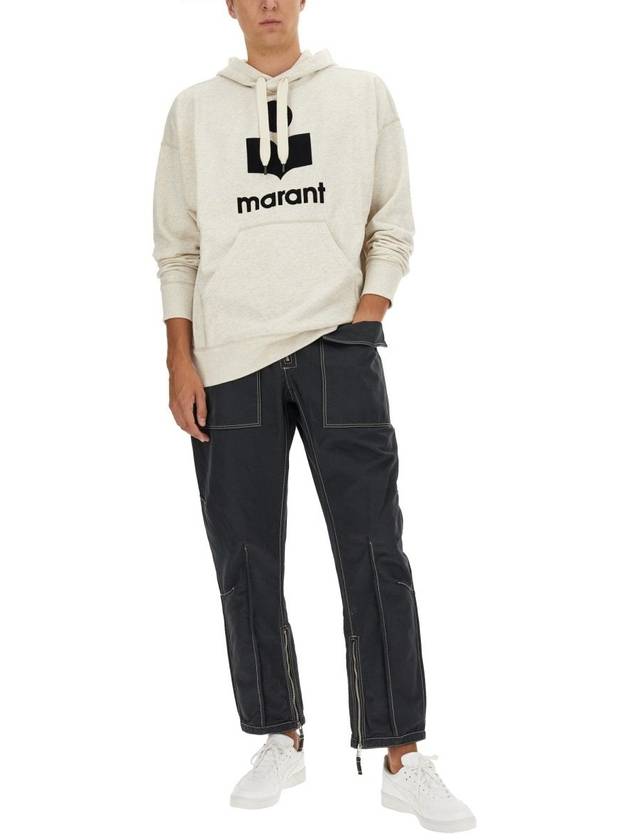 Miley Logo Hoodie Ecru - ISABEL MARANT - BALAAN 4