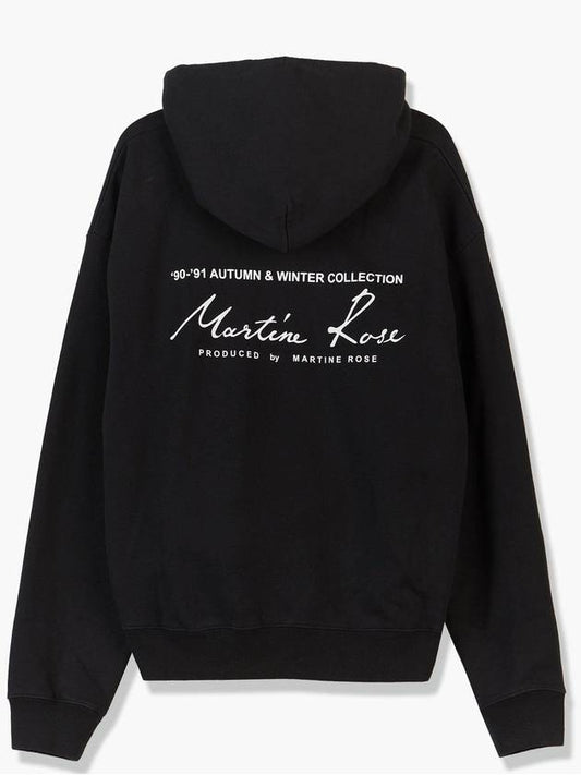 22FW Men's Back Lettering Hooded Sweatshirt Black CMRSS28602FL BLACK STK - MARTINE ROSE - BALAAN 2