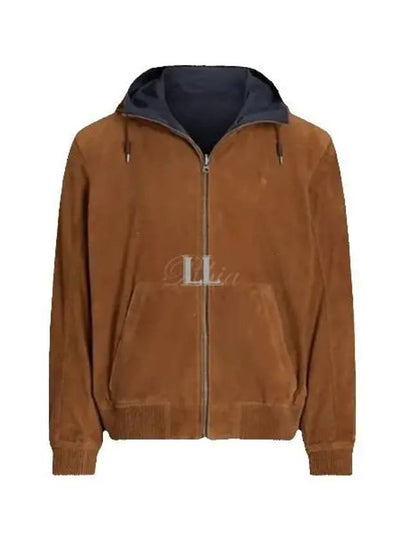 Reversible Hooded Zip-Up Jacket Multi Brown Navy - POLO RALPH LAUREN - BALAAN 2