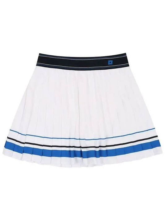 Chiffon Striped Pleated Culottes OF4014LAWHITE - ONOFF - BALAAN 2