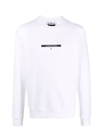 Micro Graphic Two Sweatshirt White - STONE ISLAND - BALAAN 1