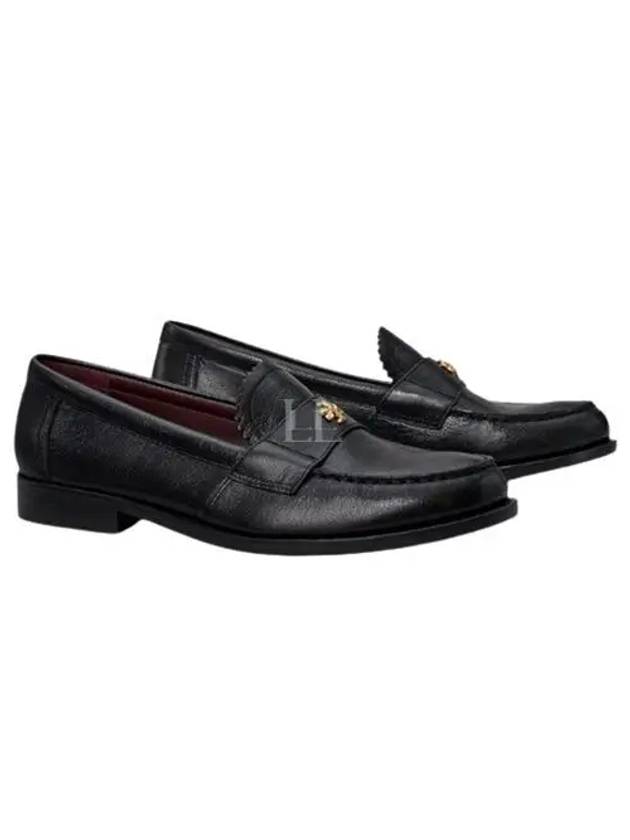 Logo Plaque Perry Loafers Black - TORY BURCH - BALAAN 2